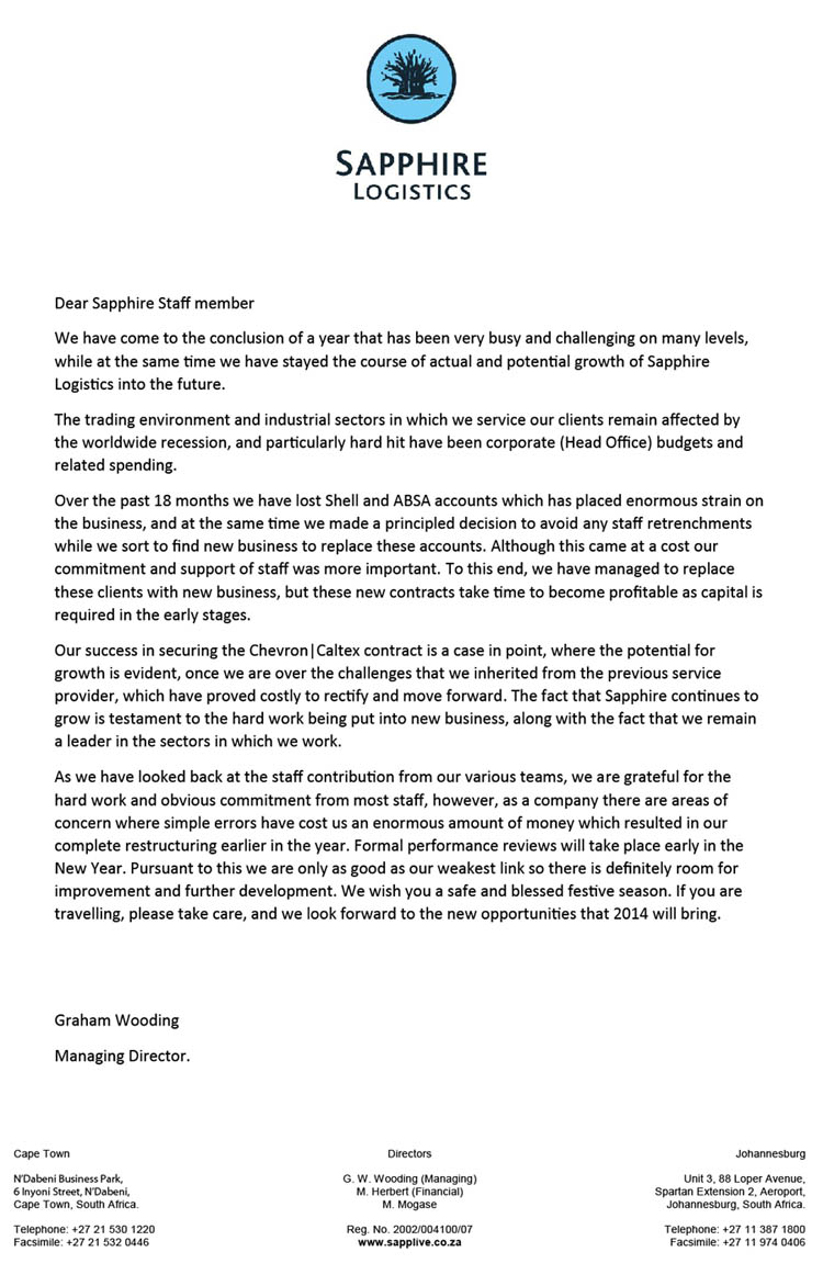 2013_Year End Letter